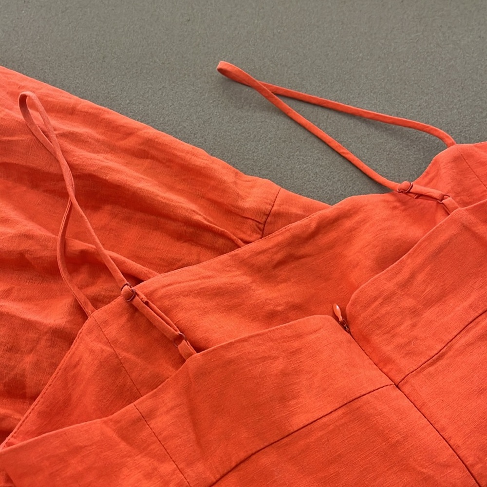 FARM Rio Orange Midi Sundress - Picture 9 of 13